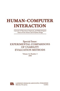 Enlarge image Cover: Experimental Comparisons of Usability Evaluation Methods - CRC Press