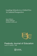 Cover: Leading Schools in a Global Era - Routledge