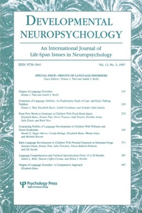 Abbildung von: Origins of Language Disorders - Psychology Press