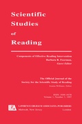 Cover: Components of Effective Reading Intervention - Routledge