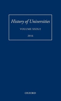 Enlarge image Cover: History of Universities - Oxford University Press