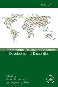 Enlarge image Cover: International Review of Research in Developmental Disabilities - Academic Press