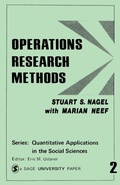 Cover: Operations Research Methods - SAGE Publications Inc