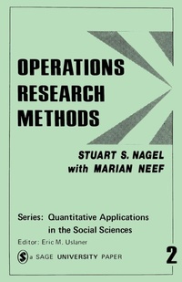 Enlarge image Cover: Operations Research Methods - SAGE Publications Inc