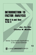 Cover: Introduction to Factor Analysis - SAGE Publications Inc