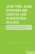 Cover: Using Think-Aloud Interviews and Cognitive Labs in Educational Research - Oxford University Press Inc