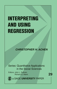 Enlarge image Cover: Interpreting and Using Regression - SAGE Publications Inc