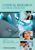 Cover: Clinical Research in Oral Health - Wiley-Blackwell