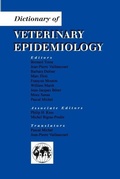 Cover: Dictionary of Veterinary Epidemiology - Wiley