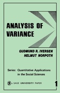Cover: Analysis of Variance - SAGE Publications Inc
