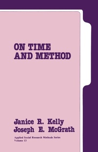 Enlarge image Cover: On Time and Method - SAGE Publications Inc