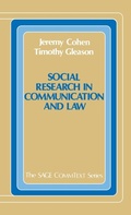 Cover: Social Research in Communication and Law - SAGE Publications Inc