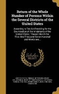Cover: Return of the Whole Number of Persons Within the Several Districts of the United States - Wentworth Press