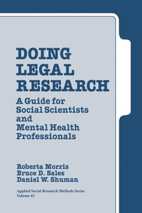 Enlarge image Cover: Doing Legal Research - SAGE Publications Inc
