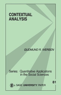 Enlarge image Cover: Contextual Analysis - SAGE Publications Inc