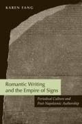 Cover: Romantic Writing and the Empire of Signs - University of Virginia Press