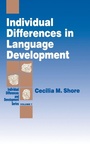 Cover: Individual Differences in Language Development - SAGE Publications Inc
