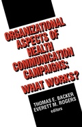 Cover: Organizational Aspects of Health Communication Campaigns - SAGE Publications Inc