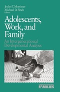 Cover: Adolescents, Work, and Family - SAGE Publications Inc