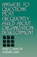 Cover: Answers to Questions Most Frequently Asked about Organization Development - SAGE Publications Inc