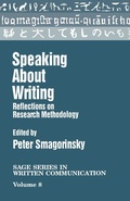 Cover: Speaking About Writing - SAGE Publications Inc