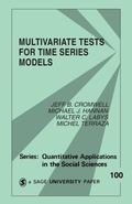 Cover: Multivariate Tests for Time Series Models - SAGE Publications Inc
