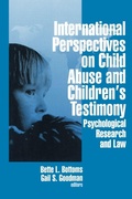 Cover: International Perspectives on Child Abuse and Children's Testimony - SAGE Publications Inc