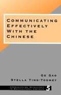 Cover: Communicating Effectively with the Chinese - SAGE Publications Inc