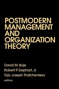 Enlarge image Cover: Postmodern Management and Organization Theory - SAGE Publications Inc
