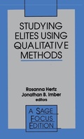 Cover: Studying Elites Using Qualitative Methods - SAGE Publications Inc