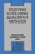 Cover: Studying Elites Using Qualitative Methods - SAGE Publications Inc