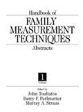 Cover: Handbook of Family Measurement Techniques - SAGE Publications Inc