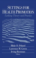 Cover: Settings for Health Promotion - SAGE Publications Inc