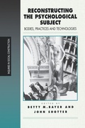 Cover: Reconstructing the Psychological Subject - SAGE Publications Inc