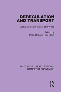 Enlarge image Cover: Deregulation and Transport - Routledge