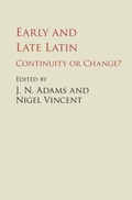 Cover: Early and Late Latin - Cambridge University Press