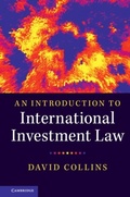 Cover: An Introduction to International Investment Law - Cambridge University Press