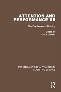 Abbildung von: Attention and Performance XII - Routledge