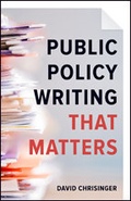 Cover: Public Policy Writing That Matters - Johns Hopkins University Press