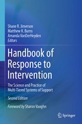 Cover: Handbook of Response to Intervention - Springer