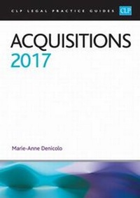 Abbildung von: Acquisitions 2017 - College of Law Publishing