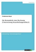 Cover: Die Bestandteile einer Rechnung (Unterweisung Steuerfachangestellte/r) - GRIN Publishing