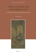 Cover: Confucianism and Phenomenology - Brill
