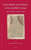Cover: Early Islamic Law in Basra in The 2nd/8th Century - Brill