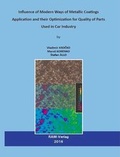 Cover: Influence of Modern Ways of Metallic Coatings Application and their Optimization for Quality of Parts Used in Car Industry - RAM-Verlag