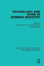 Cover: Technology and Work in German Industry - Routledge