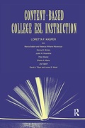 Cover: Content-Based College ESL Instruction - Routledge