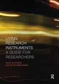 Cover: Using Research Instruments - Routledge
