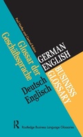 Cover: German/English Business Glossary - Routledge