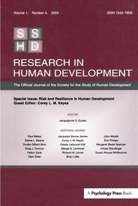 Enlarge image Cover: Risk and Resilience in Human Development - Psychology Press Ltd